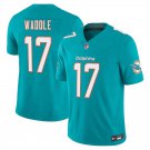 Miami Dolphins #17 Jaylen Waddle Aqua Limited Stitched Jersey