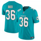 Miami Dolphins #36 Storm Duck Aqua Limited Stitched Jersey