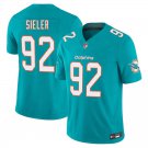 Miami Dolphins #92 Zach Sieler Aqua Limited Stitched Jersey