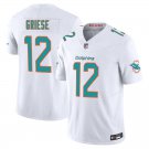 Miami Dolphins #12 Bob Griese White Limited Stitched Jersey