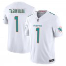 Miami Dolphins #1 Tua Tagovailoa White Limited Stitched Jersey