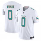 Miami Dolphins #0 Zach Wilson White Limited Stitched Jersey