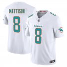 Miami Dolphins #8 Alexander Mattison White Limited Stitched Jersey