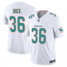 Miami Dolphins #36 Storm Duck White Limited Stitched Jersey