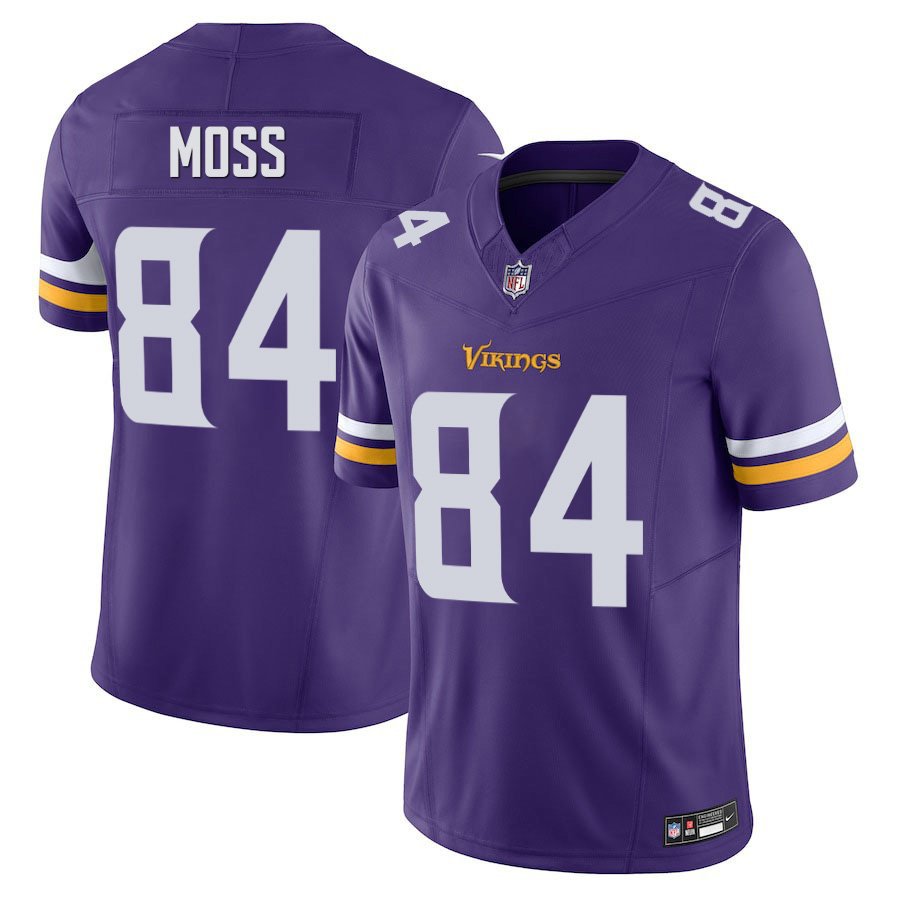Minnesota Vikings #84 Randy Moss Purple Limited Stitched Jersey