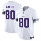 Minnesota Vikings #80 Cris Carter White Limited Stitched Jersey