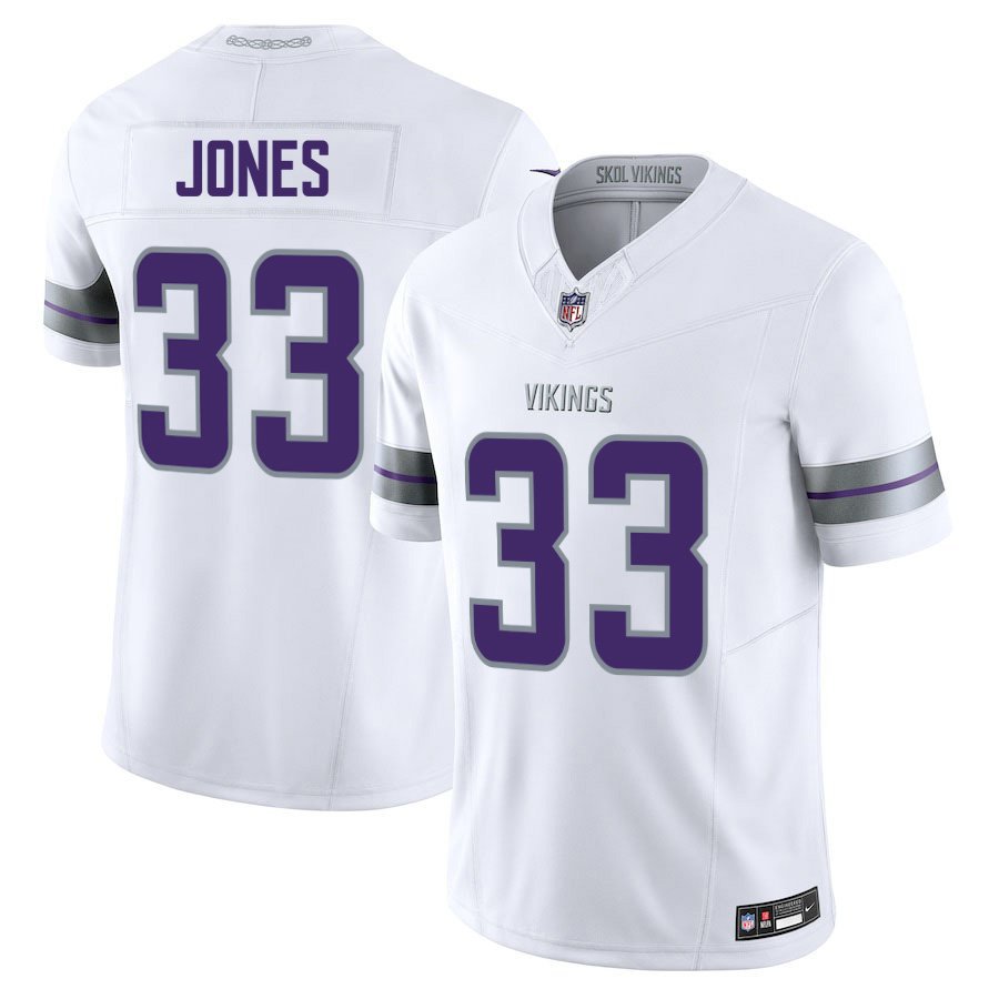 Minnesota Vikings #33 Aaron Jones White Limited Stitched Jersey