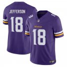 Minnesota Vikings #18 Justin Jefferson Purple Limited Stitched Jersey