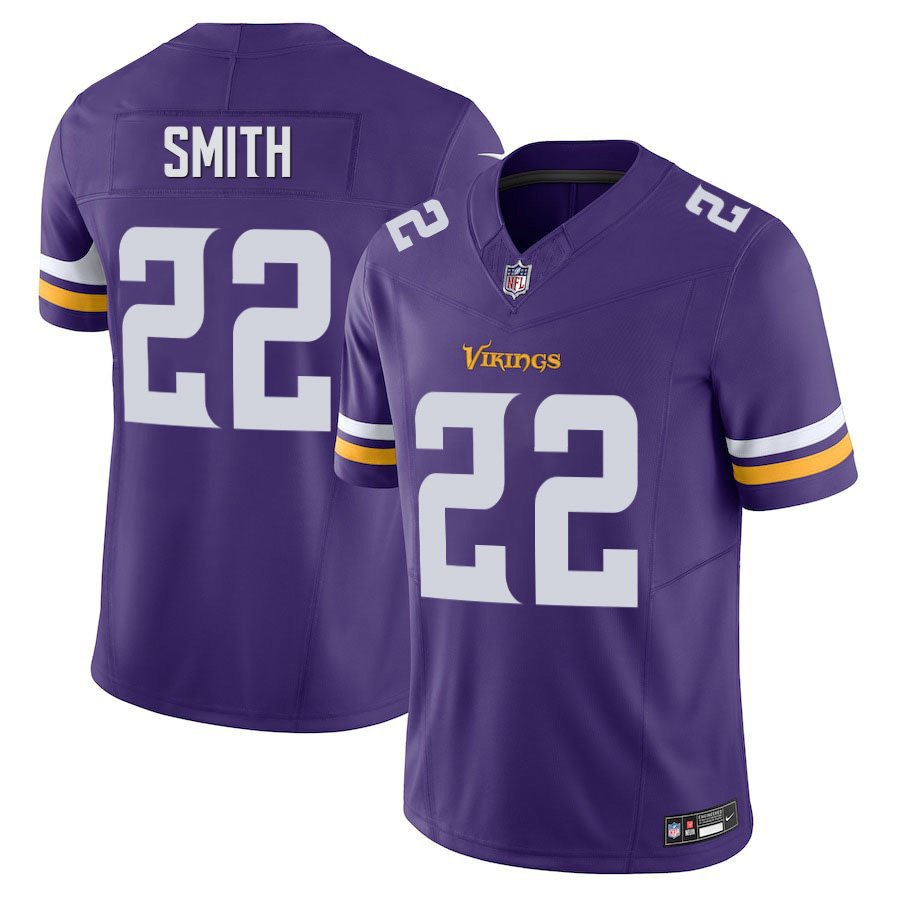 Minnesota Vikings #22 Harrison Smith Purple Limited Stitched Jersey