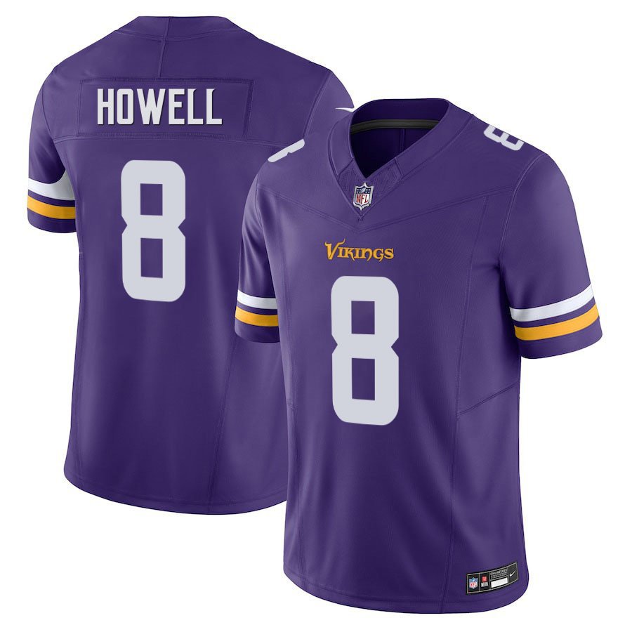 Minnesota Vikings #8 Sam Howell Purple Limited Stitched Jersey