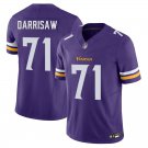 Minnesota Vikings #71 Christian Darrisaw Purple Limited Stitched Jersey