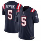 New England Patriots #5 Jabrill Peppers Navy Limited Stitched Jersey
