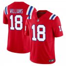 New England Patriots #18 Kyle Williams Red Limited Stitched Jersey