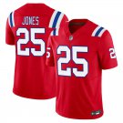 New England Patriots #25 Marcus Jones Red Limited Stitched Jersey