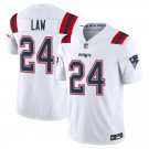 New England Patriots #24 Ty Law White Limited Stitched Jersey