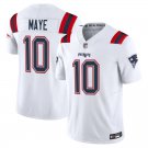 New England Patriots #10 Drake Maye White Limited Stitched Jersey