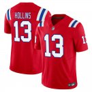 New England Patriots #13 Mack Hollins Red Limited Stitched Jersey
