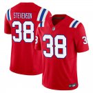 New England Patriots #38 Rhamondre Stevenson Red Limited Stitched Jersey