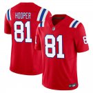New England Patriots #81 Austin Hooper Red Limited Stitched Jersey