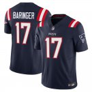 New England Patriots #17 Bryce Baringer Navy Limited Stitched Jersey
