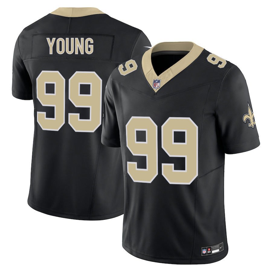 New Orleans Saints #99 Chase Young Black Limited Stitched Jersey