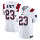 New England Patriots #23 Kyle Dugger White Limited Stitched Jersey