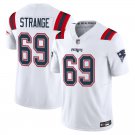 New England Patriots #69 Cole Strange White Limited Stitched Jersey