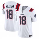 New England Patriots #18 Kyle Williams White Limited Stitched Jersey