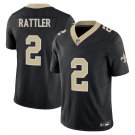 New Orleans Saints #2 Spencer Rattler Black Limited Stitched Jersey