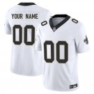 New Orleans Saints #00 Custom Name And Number White Limited Stitched Jersey