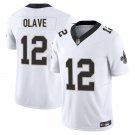 New Orleans Saints #12 Chris Olave White Limited Stitched Jersey