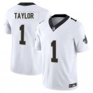 New Orleans Saints #1 Alontae Taylor White Limited Stitched Jersey
