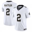 New Orleans Saints #2 Spencer Rattler White Limited Stitched Jersey