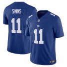 New York Giants #11 Phil Simms Blue Limited Stitched Jersey