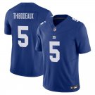 New York Giants #5 Kayvon Thibodeaux Blue Limited Stitched Jersey
