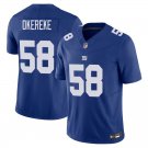 New York Giants #58 Bobby Okereke Blue Limited Stitched Jersey