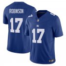 New York Giants #17 Wan'Dale Robinson Blue Limited Stitched Jersey