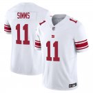 New York Giants #11 Phil Simms White Limited Stitched Jersey