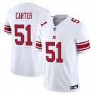 New York Giants #51 Abdul Carter White Limited Stitched Jersey