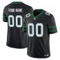New York Jets #00 Custom Name And Number Black Limited Stitched Jersey