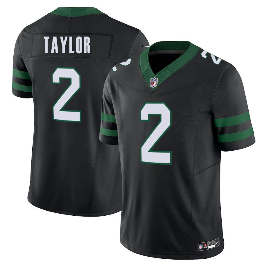 New York Jets #2 Tyrod Taylor Black Limited Stitched Jersey