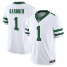 New York Jets #1 Sauce Gardner White Limited Stitched Jersey