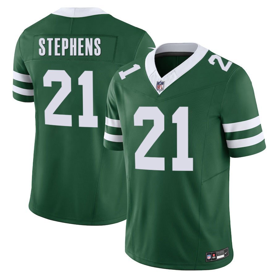 New York Jets #21 Brandon Stephens Green Limited Stitched Jersey