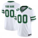 New York Jets #00 Custom Name And Number White Limited Stitched Jersey
