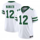 New York Jets #12 Joe Namath White Limited Stitched Jersey