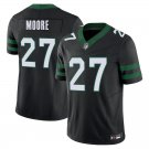 New York Jets #27 Malachi Moore Black Limited Stitched Jersey