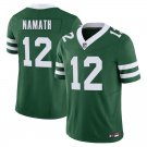New York Jets #12 Joe Namath Green Limited Stitched Jersey