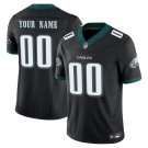 Philadelphia Eagles #00 Custom Name And Number Black Limited Stitched Jersey