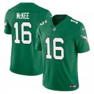 Philadelphia Eagles #16 Tanner McKee Kelly Green Limited Stitched Jersey
