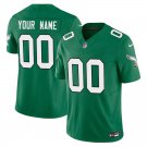 Philadelphia Eagles #00 Custom Name And Number Kelly Green Limited Stitched Jersey